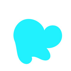Light Blue Blob Abstract Shapes Vectors 