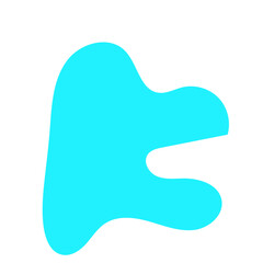 Light Blue Blob Abstract Shapes Vectors 