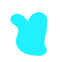 Light Blue Blob Abstract Shapes Vectors 