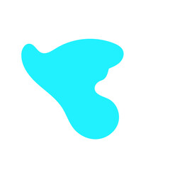 Light Blue Blob Abstract Shapes Vectors 
