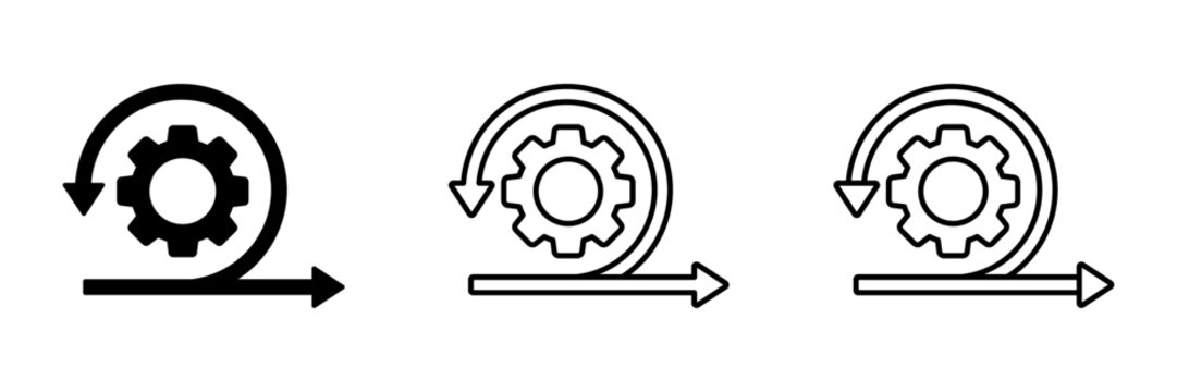  Agile vector icons set