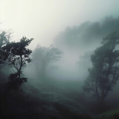 Fototapeta premium fog in the forest