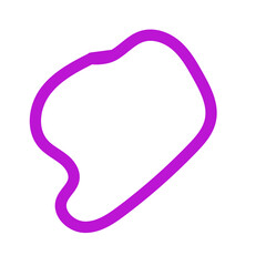 Purple Abstract Shapes Outline 