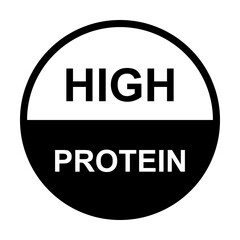 High protein icon vectorfood and diet sign for graphic design, logo, web site, social media, mobile app, ui illustration