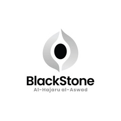 Black Stone Al Hajaru Al Aswad Logo vector icon illustration