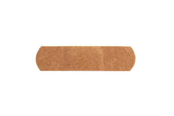 One adhesive plaster lies on a white background.