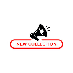 New collection tag logo vector template. Suitable for business, online shop, store, banner and poster