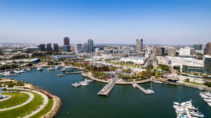 Fototapeta premium Port of Long Beach in Southern California