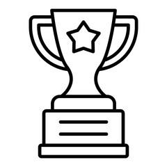 Trophy Line Icon