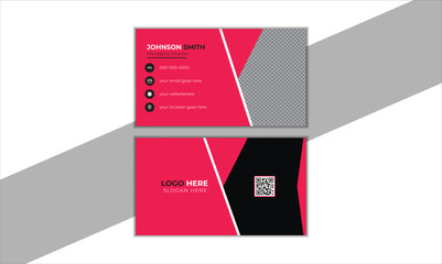 Futuristic business card design. Creative and Clean Modern Business Card. 