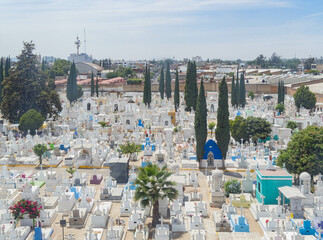 Aerial view of the Guadaljara cityscape