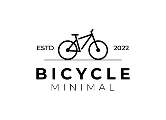 Bicycle logo concept icon vector. Simple design modern vector.