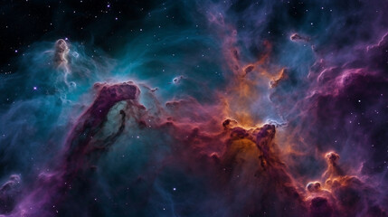 Fototapeta na wymiar background with stars and nebula