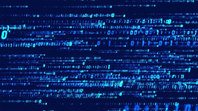 technology data stream particle scrolling