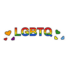 Vector illustration of LGBTQ icon, LGBTQ day, gay pride month, LGBTQ rainbow colors icons, couple icon, LGBTQ symbols, flat vector icons.
