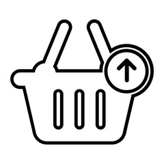 arrow shopping cart web application icon 