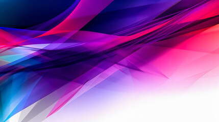 Abstract Background with blue and purple waves - Generative AI