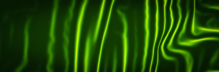 Abstract wave background. Green Ripples.