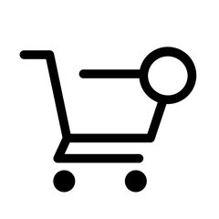 shopping online cart outline icon