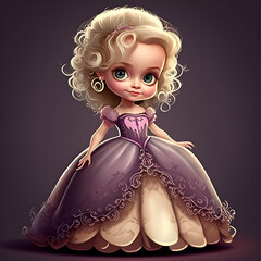 Credible_Elegant_ball_gown_and_evening_wear_cute_doll_happy
