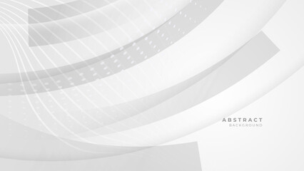 Abstract white and grey on light silver background modern design. Vector illustration