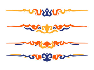 abstract element floral colorful