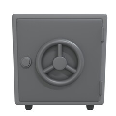 3D rendering safe box