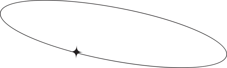 Obraz premium Oval Aesthetic Monoline