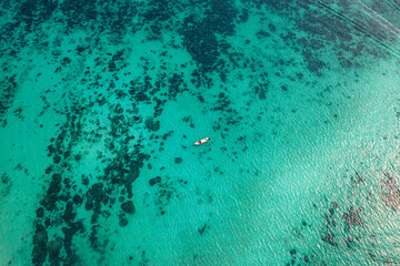 tropical island view in summer, seaside vacation in summer