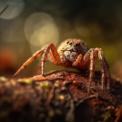 Spider in natural habitat (generative AI)