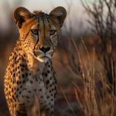 Cheetah in natural habitat (generative AI)