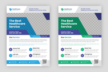 Creative Medical healthcare flyer template