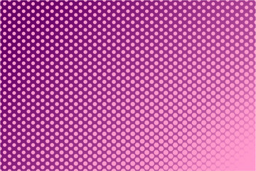 Gradient halftone magenta blue background. Retro pop art texture. Geometric pattern.