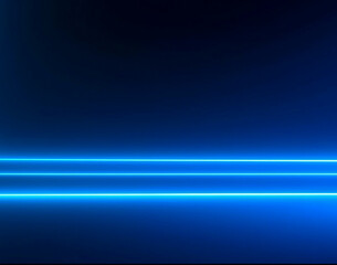abstract blue neon lights in the dark
