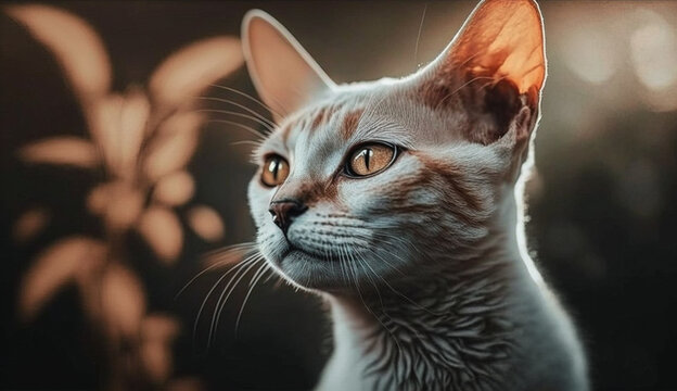 Javanese cat. beautiful instagram photography - Generative AI
