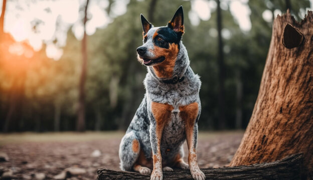 Australian Cattle Dog dog. beautiful instagram photography - Generative AI
