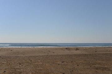 九十九里浜から見た海