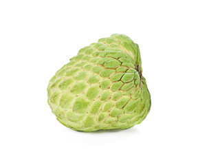 Custard apple or Sugar apple isolated on white background.
