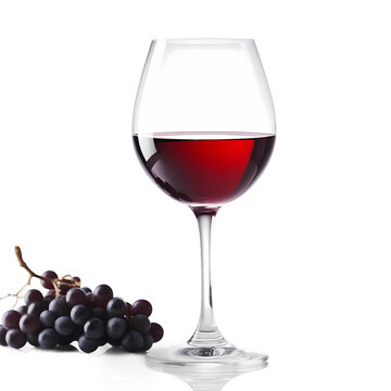 red wine and grapes