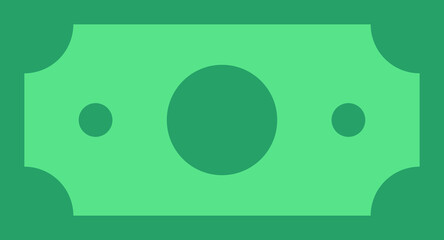 Green banknote money financial business icon PNG