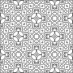 Repeating patterns of lines.  Black and white pattern for web page, textures, card, poster, fabric, textile.