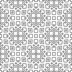 Repeating patterns of lines.  Black and white pattern for web page, textures, card, poster, fabric, textile.