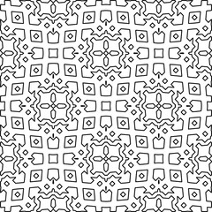 Repeating patterns of lines.  Black and white pattern for web page, textures, card, poster, fabric, textile.