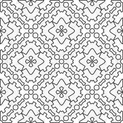 Repeating patterns of lines.  Black and white pattern for web page, textures, card, poster, fabric, textile.