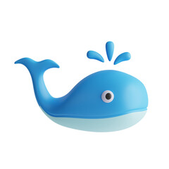 3D whale illustration