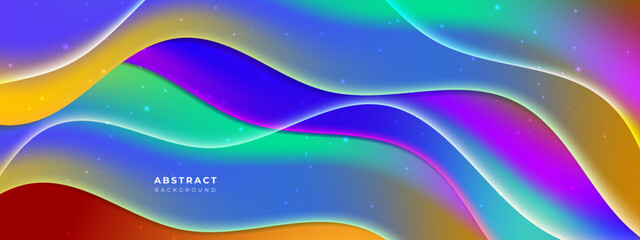Modern creative Colorful Wave Fluid design background