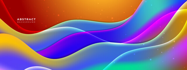 Modern creative Colorful Wave Fluid design background