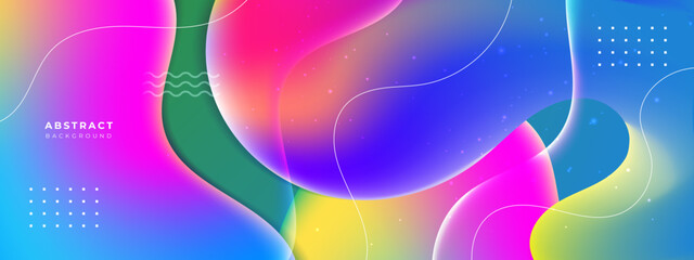 Modern creative Colorful Wave Fluid design background
