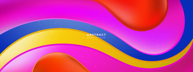 Modern creative Colorful Wave Fluid design background