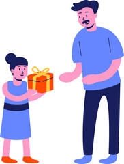 Father Day Vector Element